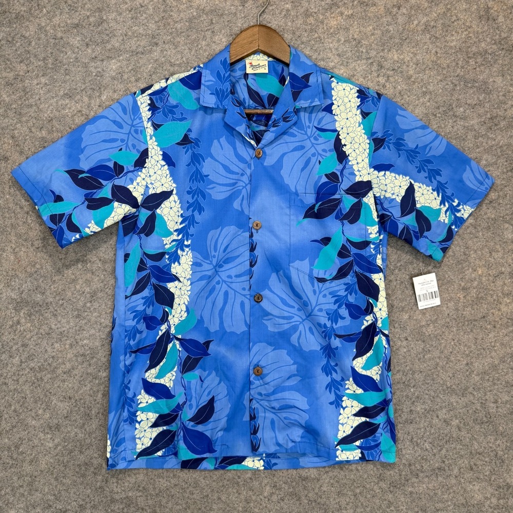 Royal Creations Aloha Hawaiian‎ Camp Floral Shirt Mens Small Tropical USA NEW